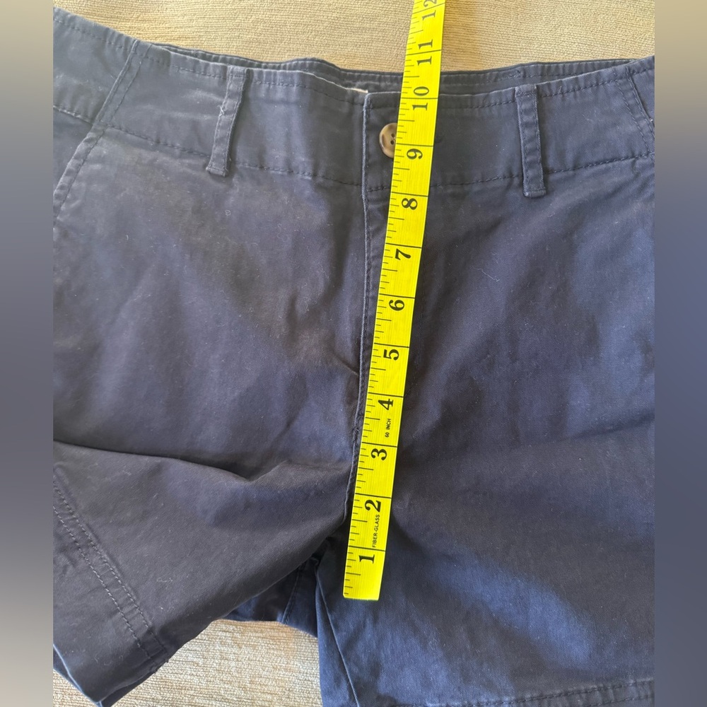 GAP Gap for Good Navy Chino Shorts Size 2 Mid Rise Cotton Stretch 5” Short - Picture 10 of 11